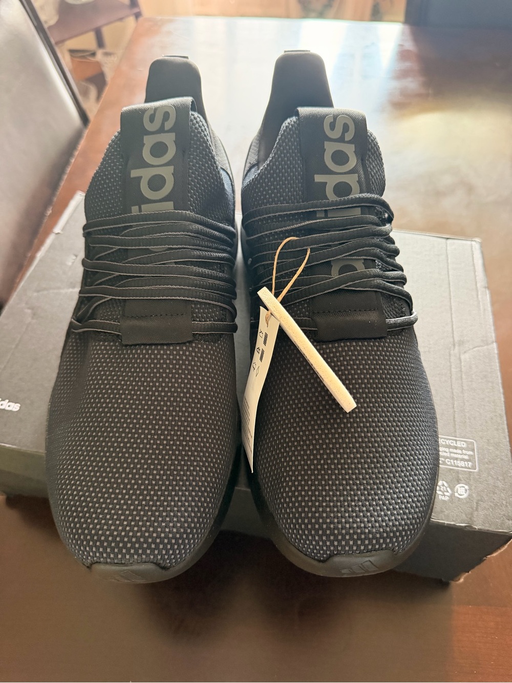 adidas Men’s Black Athletic Slip-On Sneakers